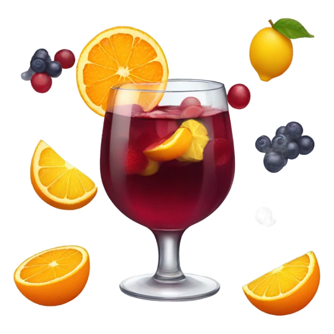 Glass of sangria sticker