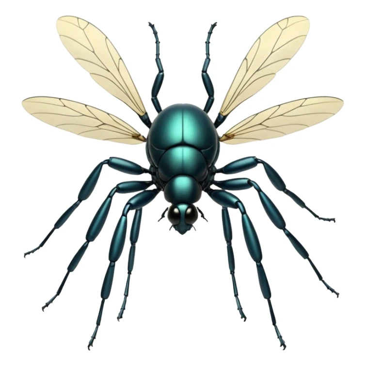 Create a highly polished, 3D game UI–style illustration of a   FLY sticker