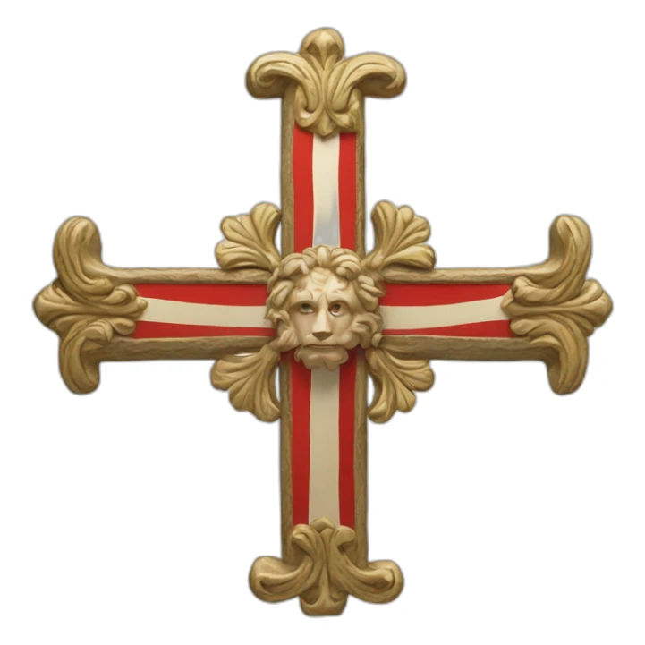 Drapeau de Normandie Croix de saint olaf sticker