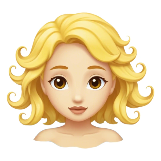 Mystical water nymph swimming  sticker