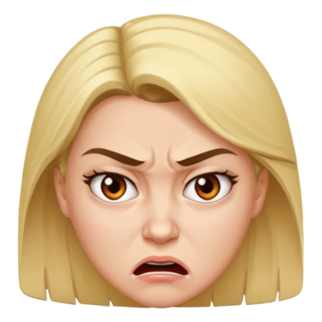 Beautiful woman angry and sick of idiots sticker