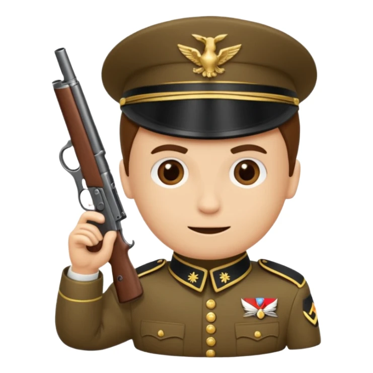 Une Tasse de cafe soldat americain ww2 anthropomorphe  sticker