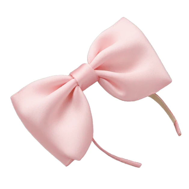 Light pink silk hair accessories  sticker