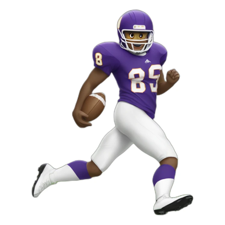 Football player kicking a ball sticker