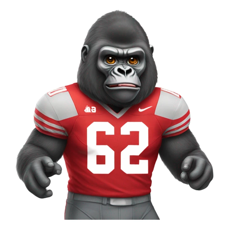 Gorilla wear in Ohio Ohio State jersey sticker