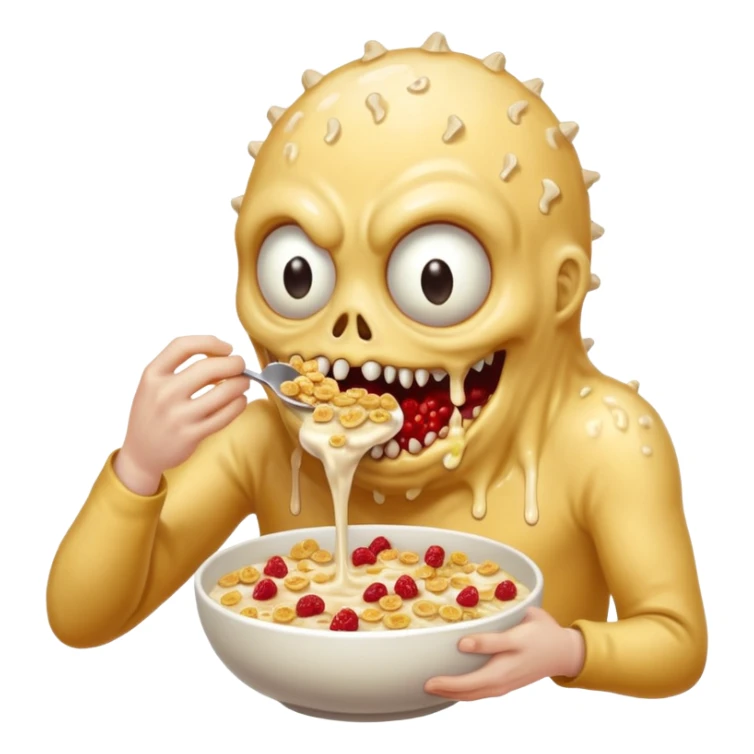 Vomit cereal milk vomit sexy vomit man cereal monster sexy horror sticker