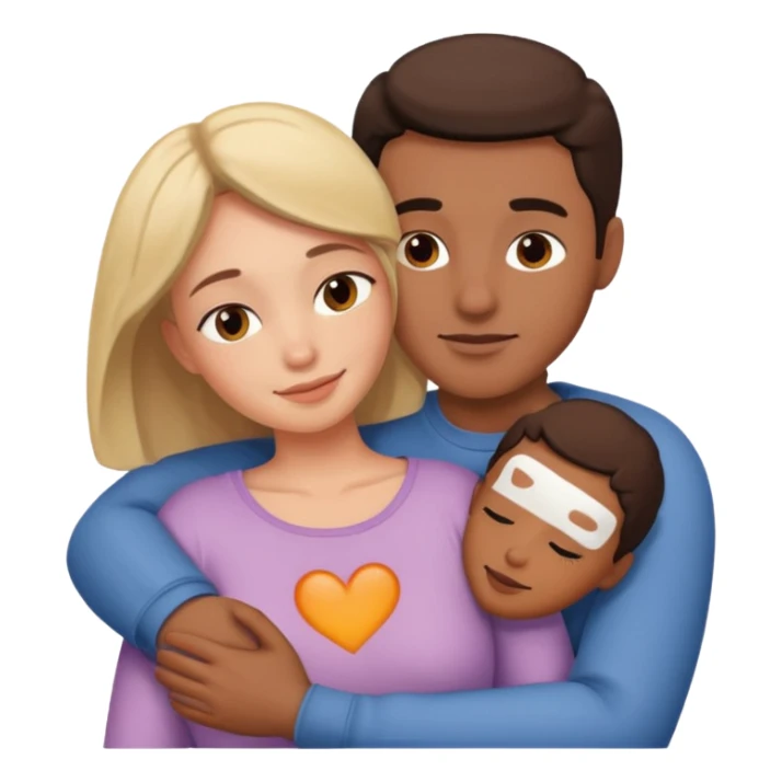 Naked man and woman laying together sticker