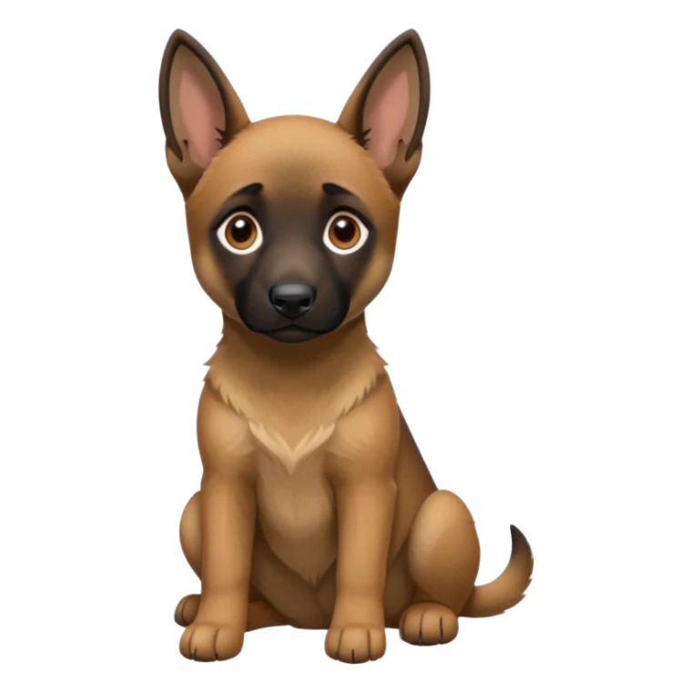 Belgian malinoise puppy sticker