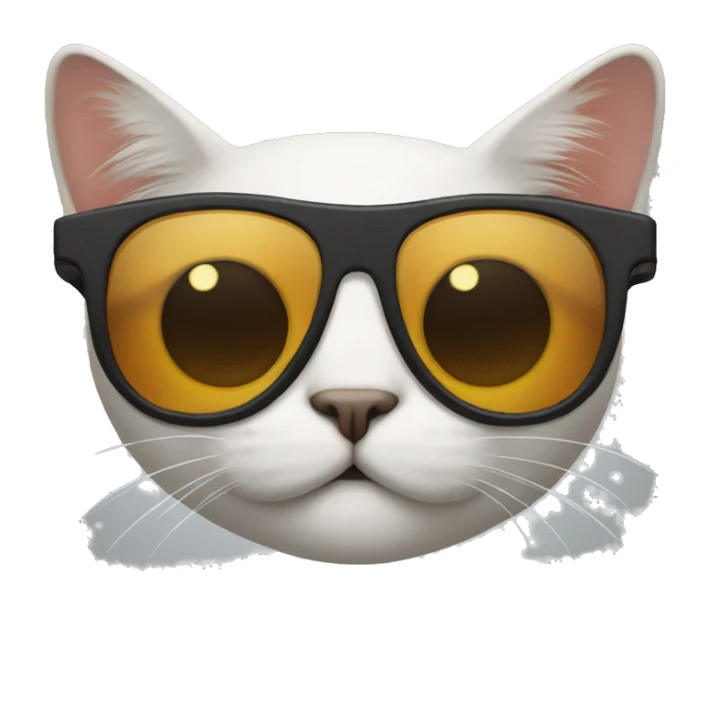 Cat with sunglasses sticker