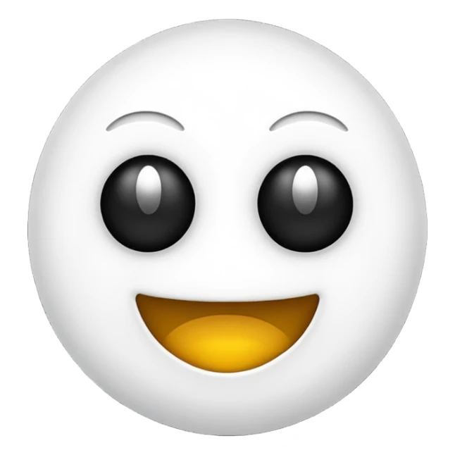 Emoji de riesgo biológico color negro con blanco sticker