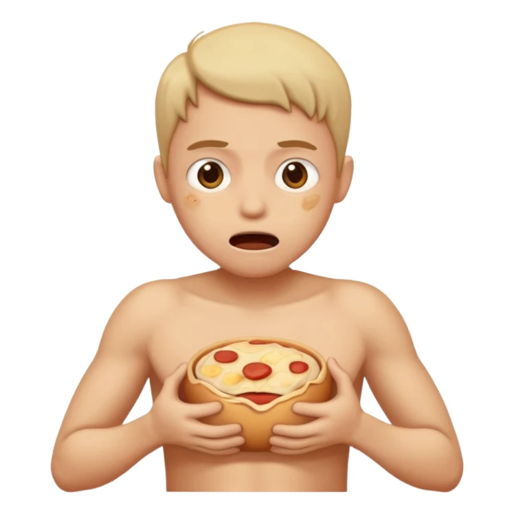 stomac hungry sticker