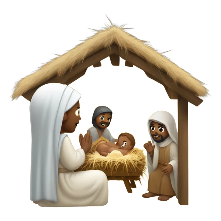 Nativity of Jesus Christ sticker
