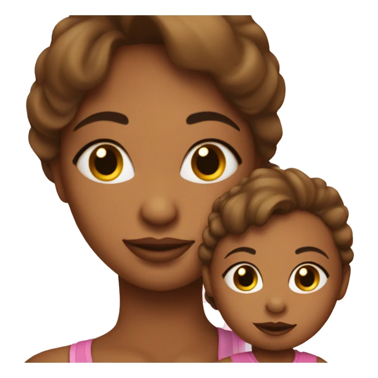Mommy and baby girl  sticker