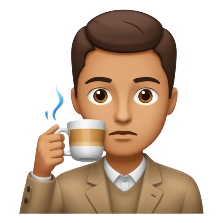 Simple Balance waage mit kaffe auf der starken seite und schlaf auf der schwachen seite sticker