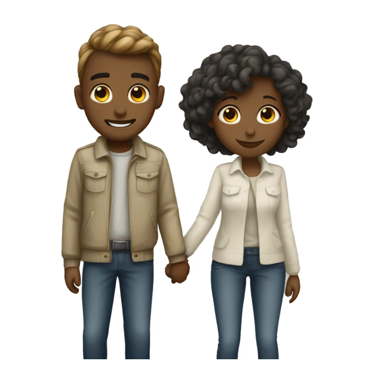 Love with love boy and girl sticker