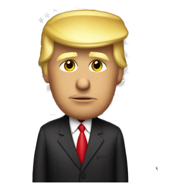 Donald trump con una bandera de Venezuela sticker