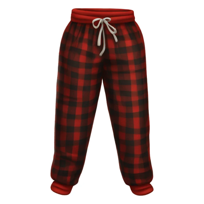 Red and black pj pants sticker