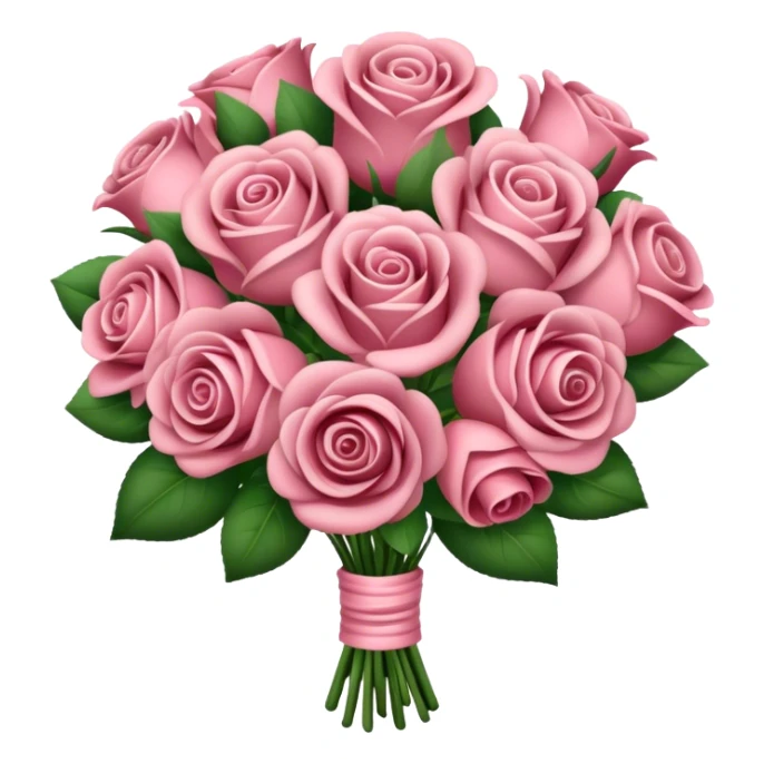 Dusty rose bouquet flowers sticker