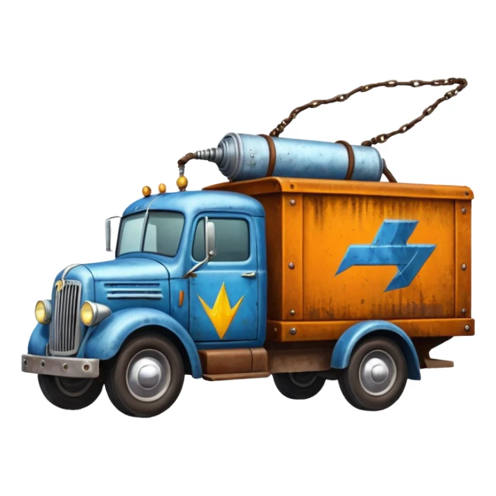  Mr. Creepy Freeze’s Lightning Bug busters exterminators antique long moving truck  sticker