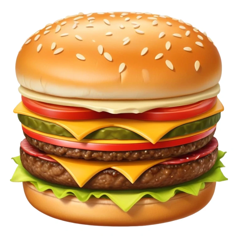 Mcdonald’s cheeseburger and fries and soda sticker