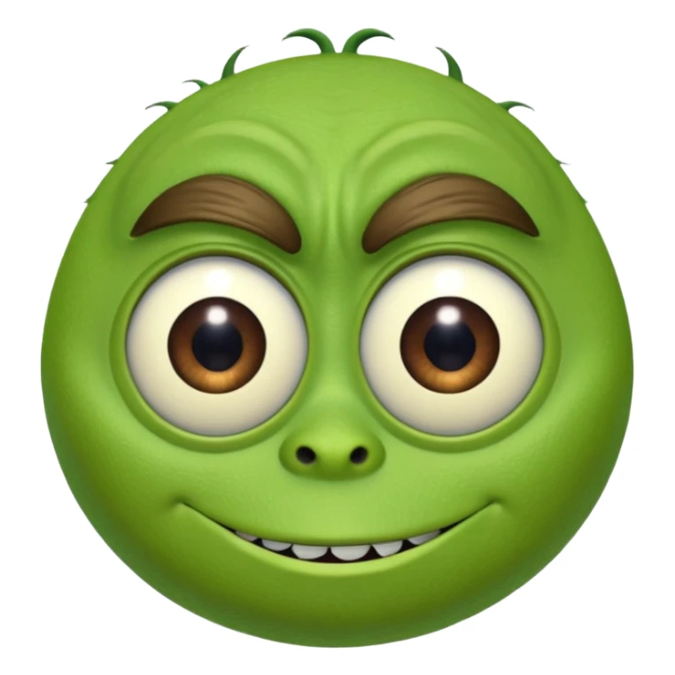 Mike Wazowski (one eye) from the Monsters Inc. Pixar movie sticker