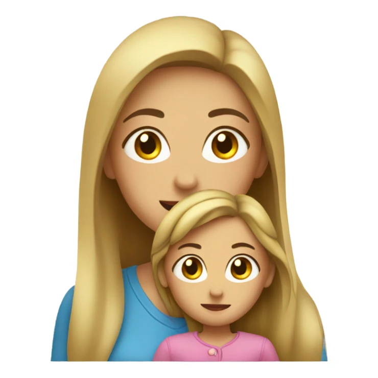 Mom and daughter  sticker