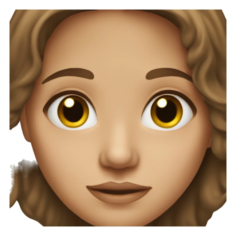 brown haired girl portrait with nose piecing  sticker