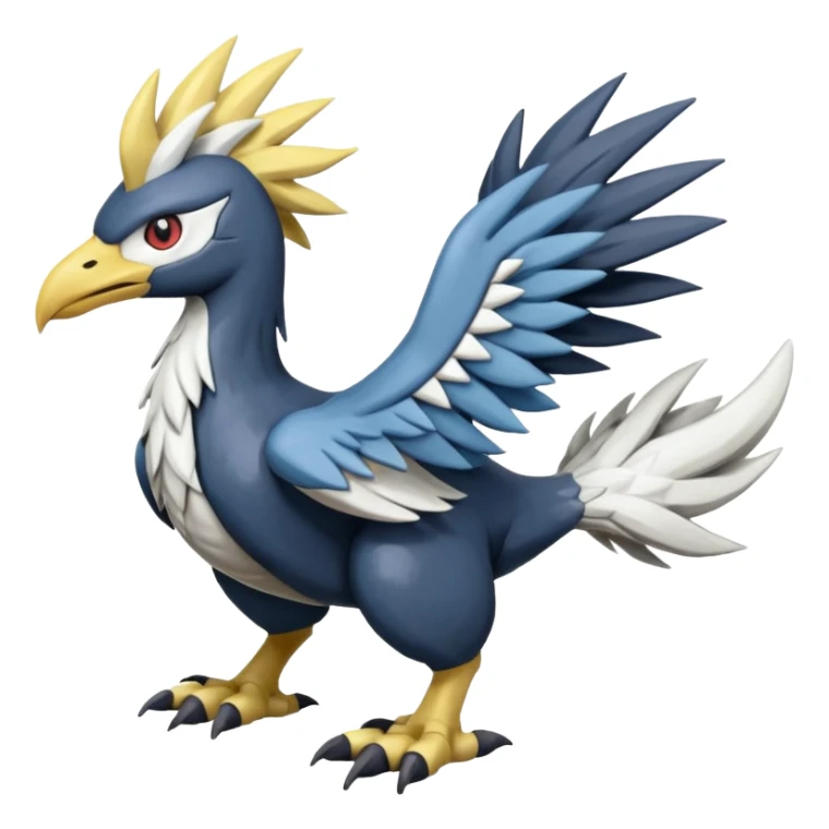 Nargacuga-Chocobo-Dialga-Silvally-Pokémon-Fusion, full body sticker