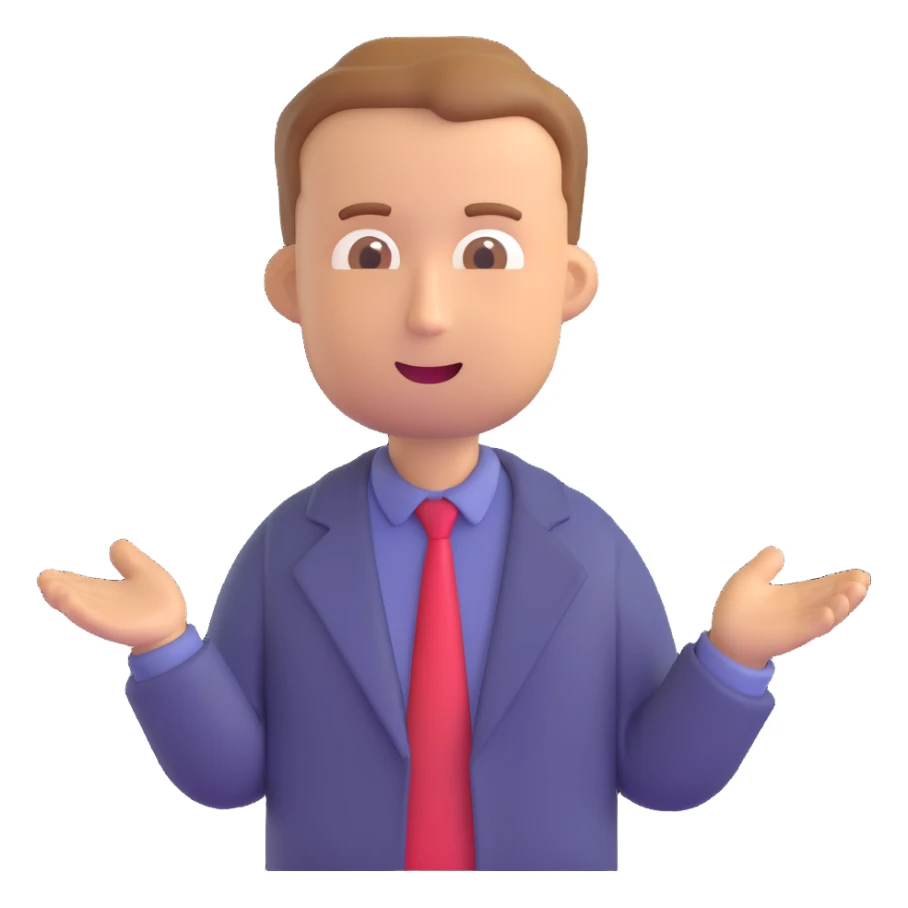 Paul Graham emoji, giving a talk, animated gesture sticker