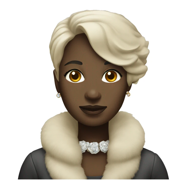 Sugar momma emoji black with sugar baby white sticker
