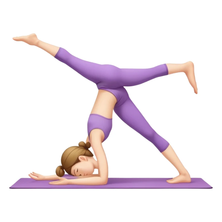 Yoga girl in the child’s pose sticker