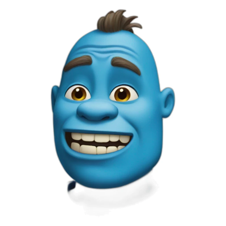 Blue Shrek sticker