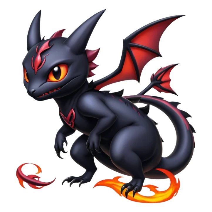 Shiny Epic Badass Gothic Noibat-Salandit-Litten-Hybrid sticker