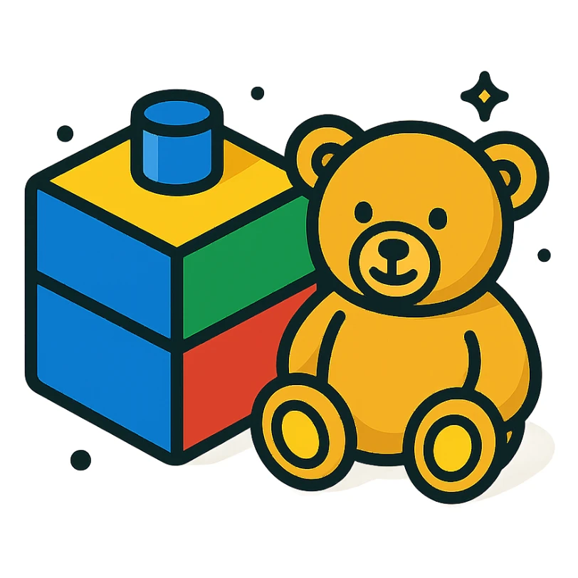 Toy icon sticker