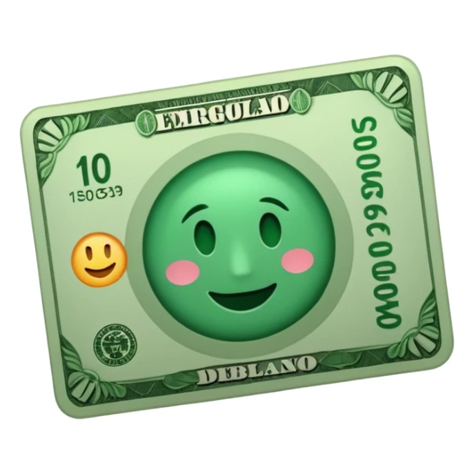 un billete pero sin caras  sticker