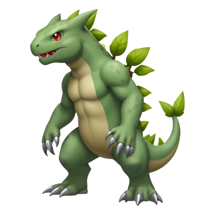 Larvitar-Axed-hybrid-Fakémon-creature (full body) sticker