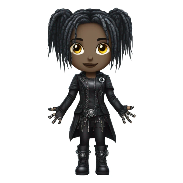 cyborg goth girl sticker