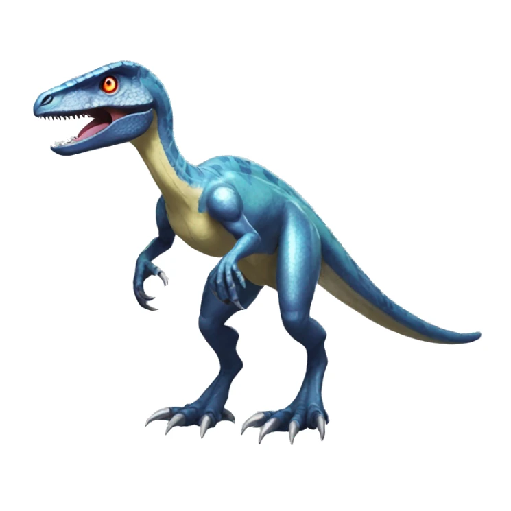Futuristic Shiny Velociraptor-Fakémon-Pokémon sticker