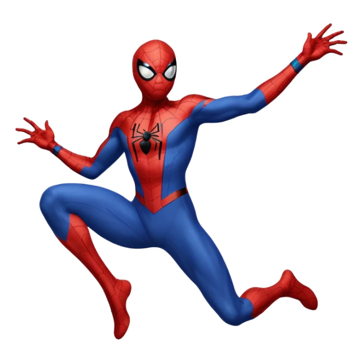 Full Black with black outlines  colored suit spider man sticker