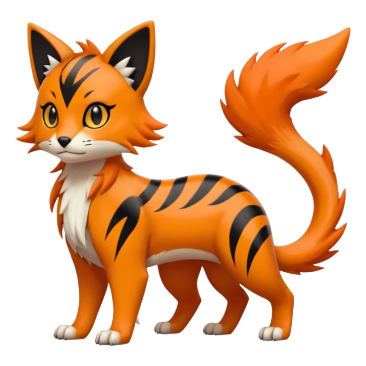 Liepard-Linoone-Litten-Pokémon-fusion-creature (full body) sticker