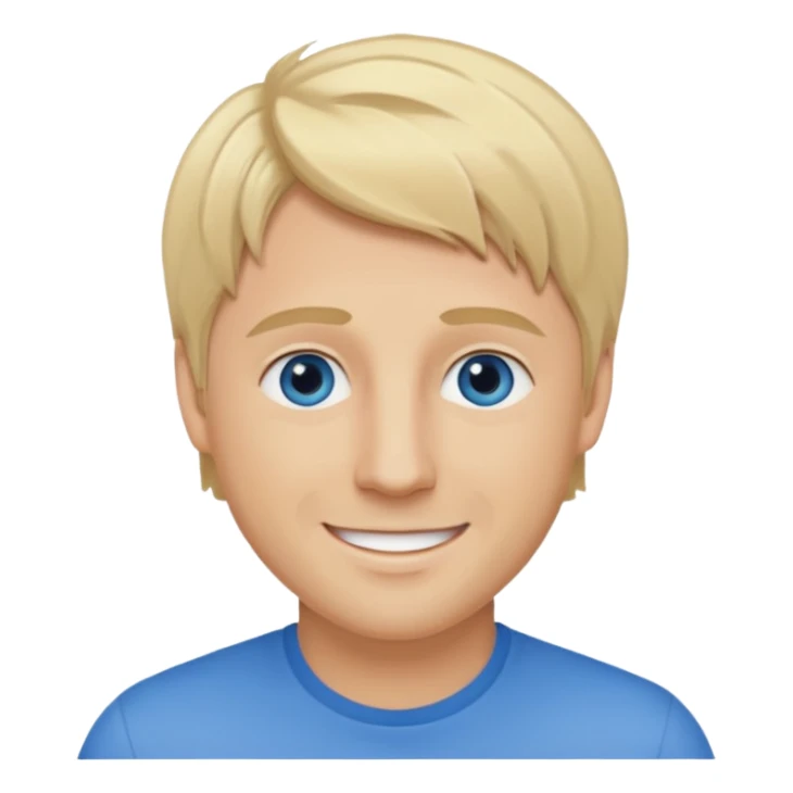 Kian Egan blonde hair, blue eyes sticker