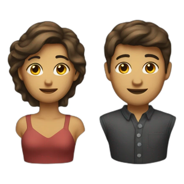 femme sur dos d’homme sticker