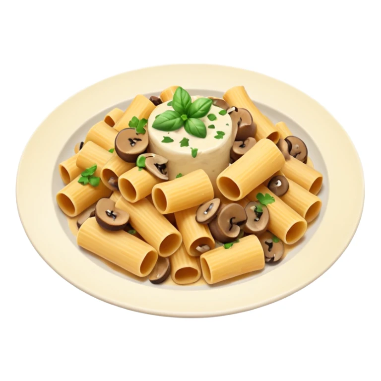 rigatoni mushrooms with creamy sauce sticker