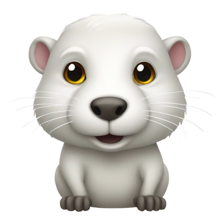 white beaver sticker
