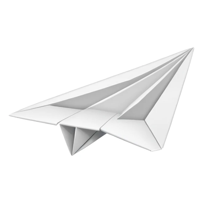 paper plane icon with the text 'share to AT' sticker