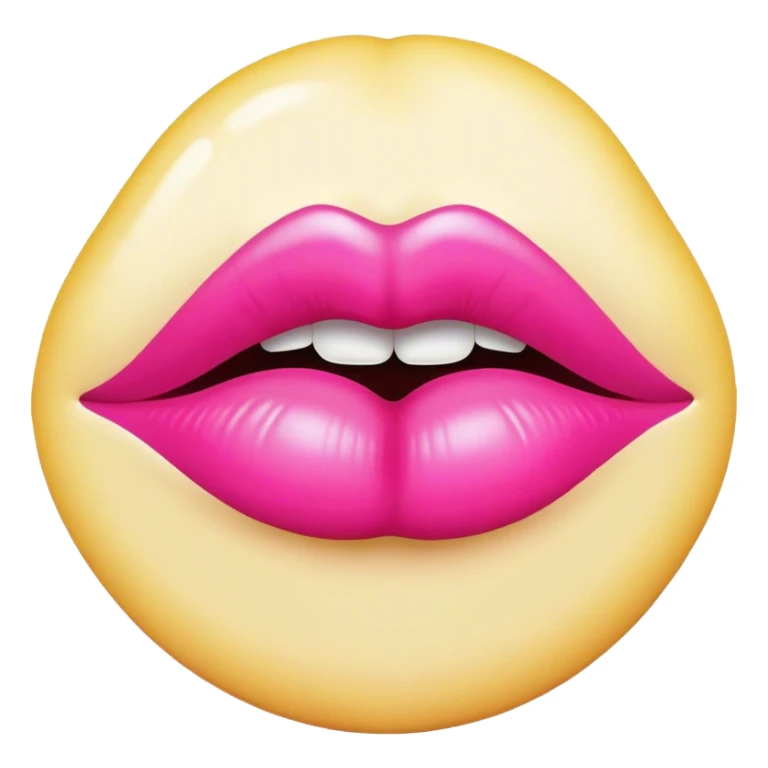 pink lipstick kiss mark  sticker