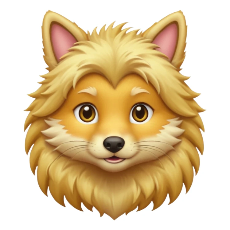 blonde hair animal sticker
