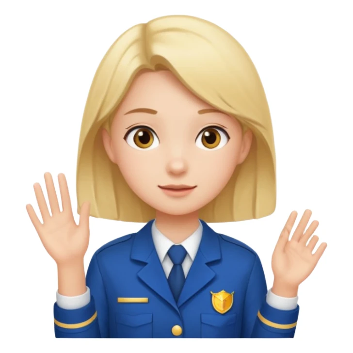 Girl school motor skills sticker