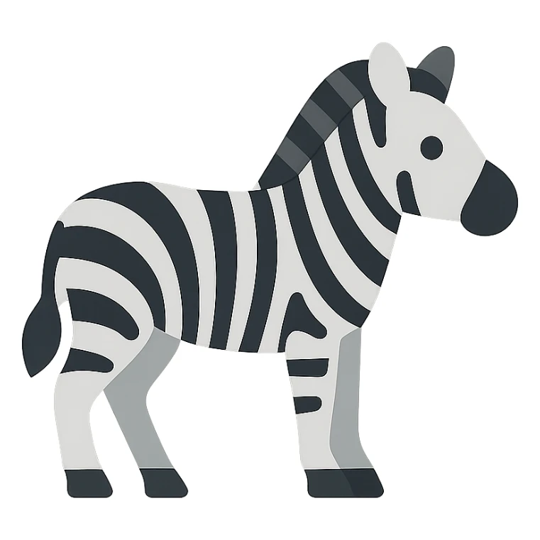 Zebra sticker