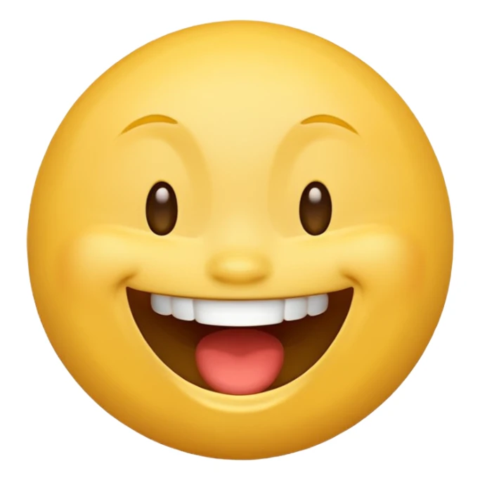 Create a  Laugh reaction emoji for a new social media app sticker